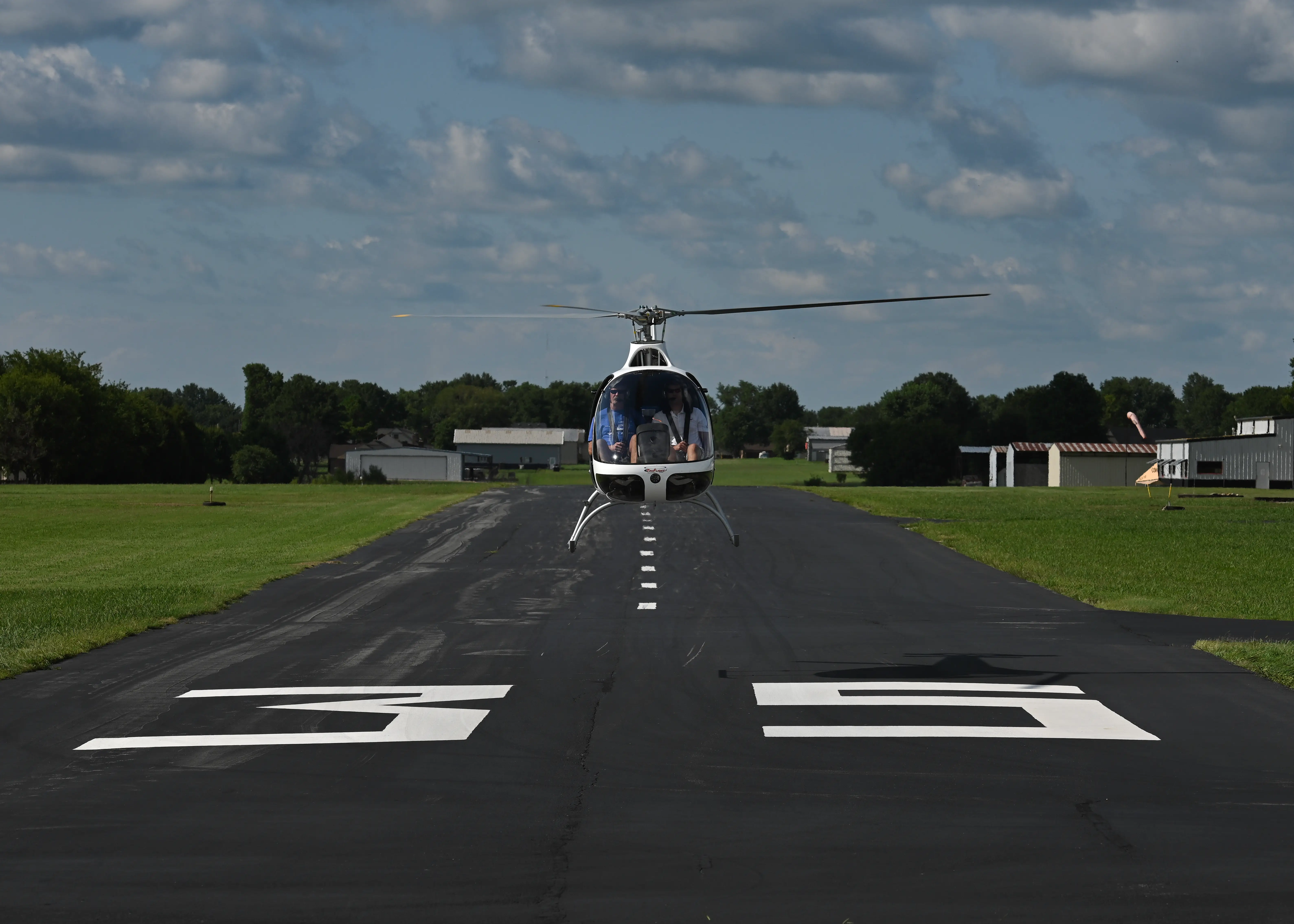 TruFlight Academy Helicopter at Dallas Airport